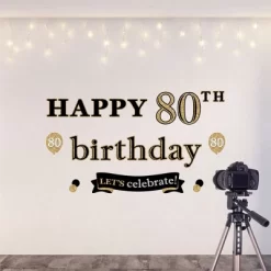Big Dot Of Happiness Adult 80th Birthday - Gold - Peel And Stick Birthday Party Decoration - Wall Decals Backdrop -Wall Charm Deals Store GUEST 2f513714 3b88 4014 9856 b8ff2bfde844
