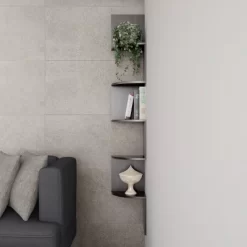 Hastings Home 5-Tier Floating Corner Shelf - Matte Espresso Brown -Wall Charm Deals Store GUEST 2f8675d6 6999 48b9 b180 5be1cf544190