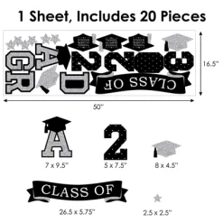 Big Dot Of Happiness Silver Class Of 2023 Graduation Party Wall Decals Set Of 20 -Wall Charm Deals Store GUEST 305d6941 40d0 4fd6 9ff1 1bc532467c64