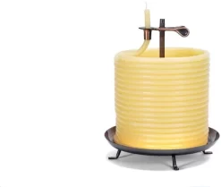 Candle By The Hour 144-Hour Candle Refill, Eco-friendly Natural Beeswax With Cotton Wick
