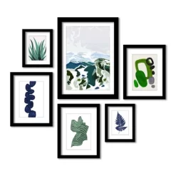 (Set Of 6) Framed Prints Gallery Wall Art Set Green Mountains By Louise Robinson - Americanflat 12 (Set Of 6) Framed Prints Gallery Wall Art Set Green Mountains By Louise Robinson - Americanflat -Wall Charm Deals Store GUEST 31b71166 e379 470b 8638 d64b6eb40962