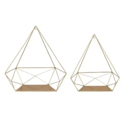 2pc Prouvé Diamond Shaped Shelf Set Gold - Kate & Laurel All Things Decor 6 2pc Prouvé Diamond Shaped Shelf Set Gold - Kate & Laurel All Things Decor -Wall Charm Deals Store GUEST 3451b0e3 3f78 4f90 a230 c1dd9ad8f41d