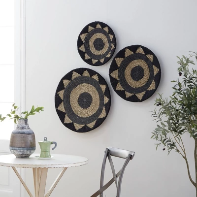 Set Of 3 Cotton Plate Handmade Woven Wall Decors - Olivia & May 7 Set Of 3 Cotton Plate Handmade Woven Wall Decors - Olivia & May - Image 7