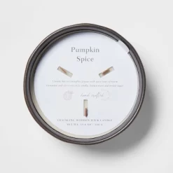 16oz Blackened Bowl Ceramic With Multi Woodwick And Dustcover Warm Cider + Cinnamon Candle Black - Threshold™ -Wall Charm Deals Store GUEST 39df4315 42cc 4604 ac4f f5b44bc84bef