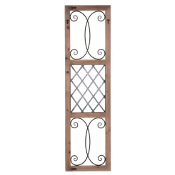 64.75" Traditional Rectangle Aspire Scroll Metal And Wood Decorative Wall Art Natural - StyleCraft -Wall Charm Deals Store GUEST 3af2bd8b 5e99 40df adac 6eb5227cb44d