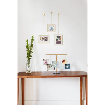 Fotochain Photo Display Frames Brass 3pk - Umbra 3 Fotochain Photo Display Frames Brass 3pk - Umbra - Image 3