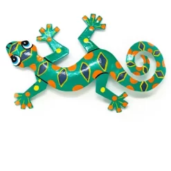 Global Crafts Eight Inch Painted Gecko Recycled Haitian Metal Wall Art -Wall Charm Deals Store GUEST 400b5e66 efbf 4bb1 8760 e81a62bb59c5