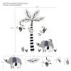 Lambs & Ivy Jungle Party Monkey/Elephant/Tree Nursery Wall Decals/Stickers