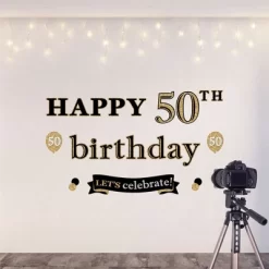 Big Dot Of Happiness Adult 50th Birthday - Gold - Peel And Stick Birthday Party Decoration - Wall Decals Backdrop -Wall Charm Deals Store GUEST 44822f73 18f1 492b a16a 29bc0cc4bcd0