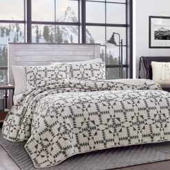 Arrowhead Reversible Quilt Set Charcoal - Eddie Bauer