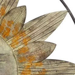 Metal Sunburst Indoor Outdoor Wall Decor With Distressed Copper Like Finish Brown - Olivia & May 30 Metal Sunburst Indoor Outdoor Wall Decor With Distressed Copper Like Finish Brown - Olivia & May -Wall Charm Deals Store GUEST 475e6b18 1fe3 496e b193 1ef210172d21