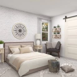 Wood Distressed Scroll Window Inspired Wall Decor With Metal Scrollwork Relief White - Olivia & May -Wall Charm Deals Store GUEST 48af6f08 8a91 40f5 99c9 29ec466b758b