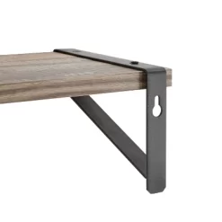 3pc Capri Wall Shelf Set With Brackets Black/Rustic - Danya B. -Wall Charm Deals Store GUEST 4c9500a5 7e56 4fce b703 8db116cadd59