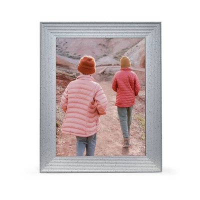 9.7" Mason Luxe Sandstone Digital Photo Frame Gray - Aura Home 2 9.7" Mason Luxe Sandstone Digital Photo Frame Gray - Aura Home - Image 2