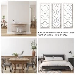 Metal & Wood Wall Panel ? Decorative Clover Scrollwork Trimmed In A Beveled Wood Frame For Home, Office & Bedroom Decor By Lavish Home -Wall Charm Deals Store GUEST 50d442e6 7fb2 4a95 8e49 98b9eeaf36e1