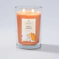 19oz Glass Jar Vanilla Pumpkin Candle - Home Scents