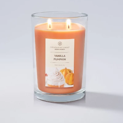 19oz Glass Jar Vanilla Pumpkin Candle - Home Scents 1 19oz Glass Jar Vanilla Pumpkin Candle - Home Scents