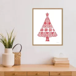 16" X 20" Nordic Holiday Christmas Tree By Beth Grove Framed Canvas Wall Art - Amanti Art -Wall Charm Deals Store GUEST 5371cc05 1230 4040 a01a 1f8551c801da