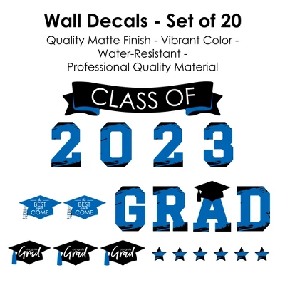 Big Dot Of Happiness Blue Class Of 2023 Graduation Party Wall Decals Set Of 20 5 Big Dot Of Happiness Blue Class Of 2023 Graduation Party Wall Decals Set Of 20 - Image 5