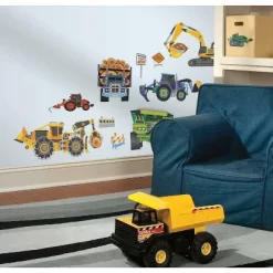 New Speed Limit Construction Vehicles Peel And Stick Wall Decal - RoomMates