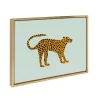 18" X 24" Sylvie Glam Cat By Bouffants And Broken Hearts Framed Wall Canvas Gold - Kate & Laurel All Things Decor