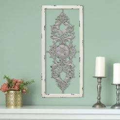 Stratton Home Decor Handmade Wood Rustic Scroll Panel Wall Decor, Gray (2 Pack) -Wall Charm Deals Store GUEST 58e4ee1e b5e4 4457 a6f6 0ce9198552f7