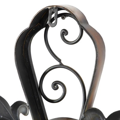 Metal Cross Scroll Wall Decor Brown - Olivia & May 6 Metal Cross Scroll Wall Decor Brown - Olivia & May - Image 6