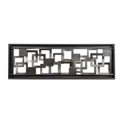 Metal Geometric Square Ribbon Wall Decor With Black Frame Gold - Olivia & May -Wall Charm Deals Store GUEST 5b970d10 5b94 4145 bd78 628f4886dbc5