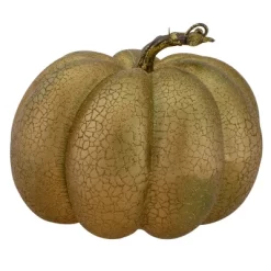 Northlight 7" Gold Crackled Fall Harvest Pumpkin Decoration 5 Northlight 7" Gold Crackled Fall Harvest Pumpkin Decoration -Wall Charm Deals Store GUEST 5c5212c0 eae1 4511 88a5 d831f5a9492f