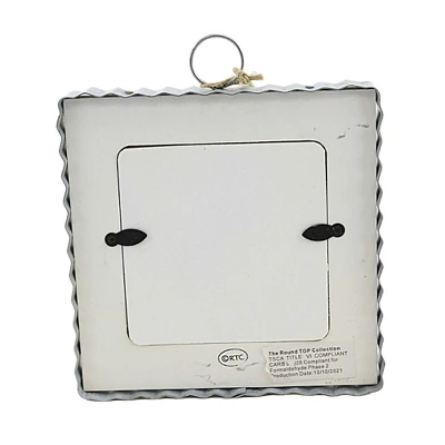 Round Top Collection 7.0" Baby Boy Photo Frame Picture Gingham - Single Image Frames 2 Round Top Collection 7.0" Baby Boy Photo Frame Picture Gingham - Single Image Frames - Image 2