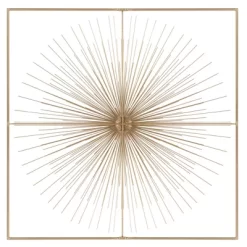 Metal Starburst Handmade Large 3D Wall Decor With Gold Frame Gold - CosmoLiving By Cosmopolitan 33 Metal Starburst Handmade Large 3D Wall Decor With Gold Frame Gold - CosmoLiving By Cosmopolitan -Wall Charm Deals Store GUEST 5e7e21a6 622f 4b48 aca2 8da954641512