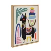 18" X 24" Sylvie Llama Mesatawe Framed Canvas Wall Art By Rachel Lee Natural - Kate And Laurel