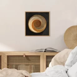 16" X 16" Woven Beauty I On Black By Albena Hristova Framed Canvas Wall Art - Amanti Art -Wall Charm Deals Store GUEST 6096eb06 57b1 448a b7cb 7e1afbdbd5a4