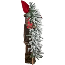 Northlight 48" Santa Claus With Artificial Flocked Alpine Tree Christmas Figure -Wall Charm Deals Store GUEST 60c8b386 e294 40e0 af97 ac39964339f1