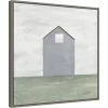 22" X 22" Rural Barn Simplicity III By Courtney Prahl Framed Canvas Wall Art Gray Wash - Amanti Art