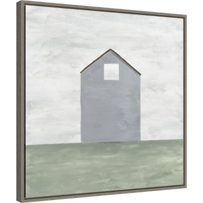 22" X 22" Rural Barn Simplicity III By Courtney Prahl Framed Canvas Wall Art Gray Wash - Amanti Art 1 22" X 22" Rural Barn Simplicity III By Courtney Prahl Framed Canvas Wall Art Gray Wash - Amanti Art