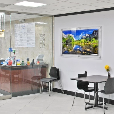 Azar Displays Floating Acrylic Wall Frame With Silver Stand Off Caps: 24" X 36" Graphic Size, Overall Frame Size: 28" X 40", 2-Pack 4 Azar Displays Floating Acrylic Wall Frame With Silver Stand Off Caps: 24" X 36" Graphic Size, Overall Frame Size: 28" X 40", 2-Pack - Image 4