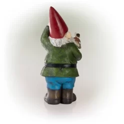 12" Polyresin Garden Gnome With Mushroom - Alpine Corporation -Wall Charm Deals Store GUEST 6305bd24 4433 4d45 a344 afdf81ebe5ca