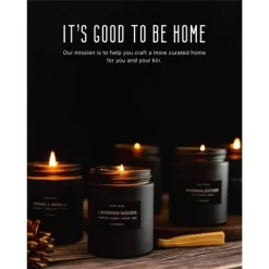 Craft & Kin Wood Wick, All-Natural Soy Aromatherapy Candle In Matte Black Glass Jar -Wall Charm Deals Store GUEST 64680a01 6859 48e7 be38 a24778cf2719