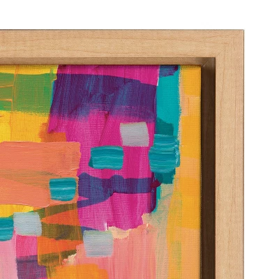 30" X 30" Sylvie I Feel Pretty Framed Canvas By Leah Nadeau Natural - Kate & Laurel All Things Decor 2 30" X 30" Sylvie I Feel Pretty Framed Canvas By Leah Nadeau Natural - Kate & Laurel All Things Decor - Image 2