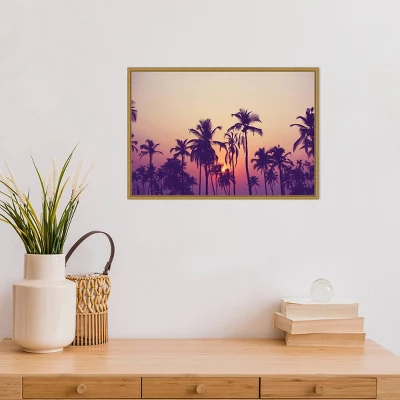 23" X 16" Palm Sky 1 By Design Fabrikken Framed Canvas Wall Art - Amanti Art 3 23" X 16" Palm Sky 1 By Design Fabrikken Framed Canvas Wall Art - Amanti Art - Image 3