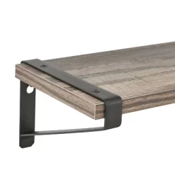 3pc Capri Wall Shelf Set With Brackets Black/Rustic - Danya B. -Wall Charm Deals Store GUEST 6a22fcd6 a787 4181 9bf9 40cc79e72524