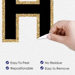 Big Dot Of Happiness Adult Happy Birthday - Gold - Peel And Stick Birthday Party Large Banner Wall Decals - Happy Birthday -Wall Charm Deals Store GUEST 6a3c205e 6d2c 4b69 ae24 c168cdd712a5