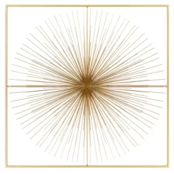 Metal Starburst Handmade Large 3D Wall Decor With Gold Frame Gold - CosmoLiving By Cosmopolitan 31 Metal Starburst Handmade Large 3D Wall Decor With Gold Frame Gold - CosmoLiving By Cosmopolitan -Wall Charm Deals Store GUEST 6b4849df 5709 4981 853d 22ac2974ec59