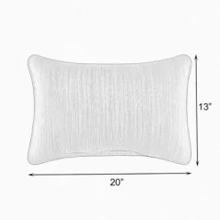 Sunbrella 2pk 6" X 20" X 13" Cabana Classic Lumbar Outdoor Throw Pillows Black/White