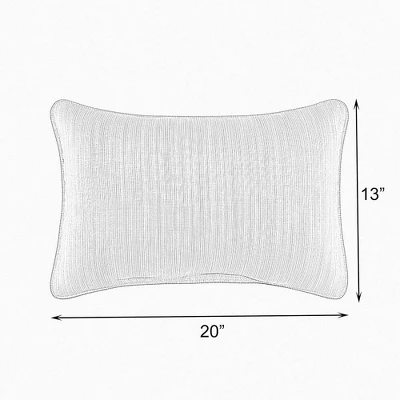 Sunbrella 2pk 6" X 20" X 13" Cabana Classic Lumbar Outdoor Throw Pillows Black/White 1 Sunbrella 2pk 6" X 20" X 13" Cabana Classic Lumbar Outdoor Throw Pillows Black/White