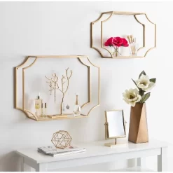 2pc Ciel Modern Glam Metal Wall Shelf Set - Kate & Laurel All Things Decor 8 2pc Ciel Modern Glam Metal Wall Shelf Set - Kate & Laurel All Things Decor -Wall Charm Deals Store GUEST 6e3fdf03 b072 45f2 bf74 2cd171b8d324