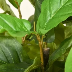 HOMCOM 5FT Artificial Fiddle Leaf Fig Tree, Faux Decorative Plant In Nursery Pot For Indoor Or Outdoor Décor -Wall Charm Deals Store GUEST 6e6a3607 41b6 4585 b543 68db0a6eaf1a