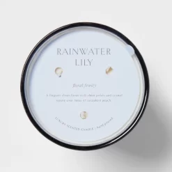 Colored Vase Glass With Dustcover Rainwater Lily Candle Gray - Threshold™ -Wall Charm Deals Store GUEST 6efd91a6 961e 4e90 a80c c65ad3c57740