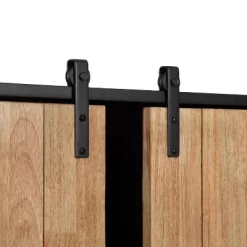 30" X 7.25" X 27.5" Samuels Decorative Wood And Metal Wall Cabinet Charcoal/Rustic Brown - Kate & Laurel All Things Decor -Wall Charm Deals Store GUEST 70676322 289e 49a4 a2b8 61e6a1b742c3